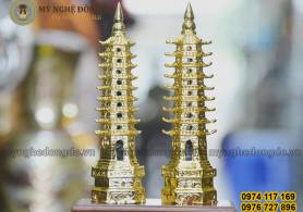 Tháp Văn Xương bằng đồng mạ vàng trấn phong thủy